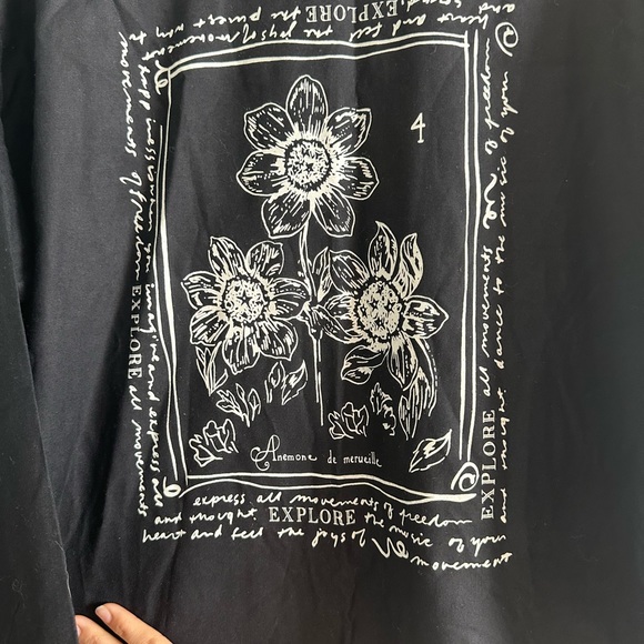 Vintage 100% rayon long sleeve shirt size small oversized FUNKTION - Picture 3 of 9